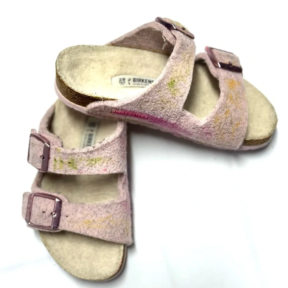 BIRKENSTOCK GIRLS‎ ARIZONA RIVET WOOL FELT SANDALS